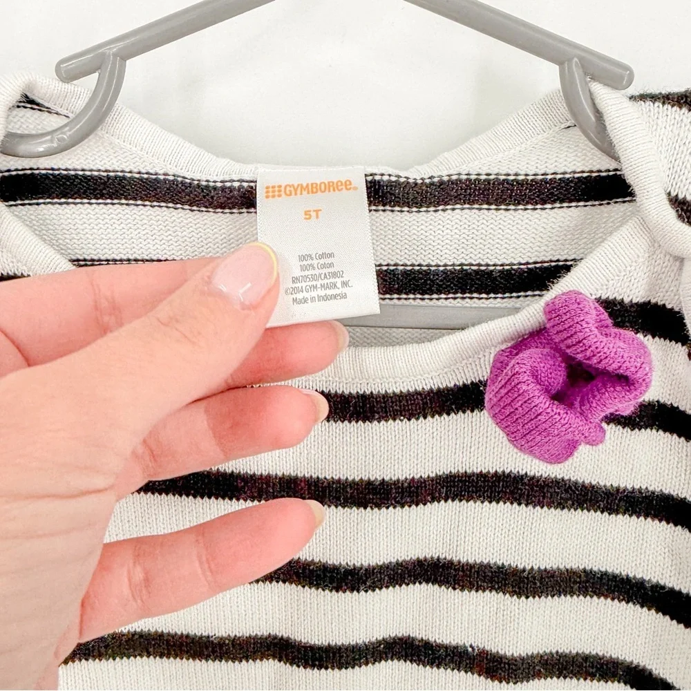 Gymboree Black and White Ruffled Peplum Dress